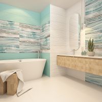 Керамическая плитка Gracia Ceramica Marella white 01 белый настенная 30x90 см — фото 4, Керамическая плитка