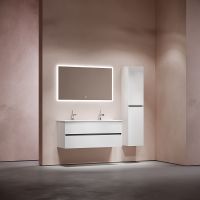 Тумба под раковину Sancos Urban 120 UR120-2W подвесная Белый глянец — фото 10, Мебель для ванной