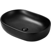 Раковина SantiLine 60 SL-1017MB Черная матовая — фото 1, Раковины накладные