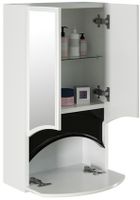 Зеркальный шкаф Mixline Радуга 46 528042 Белый Черный Цветы — фото 3, Зеркальные шкафы в ванную