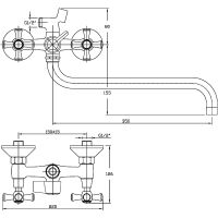 Смеситель для ванны Orange Classic M M71-221cr универсальный Хром — фото 2, Смесители