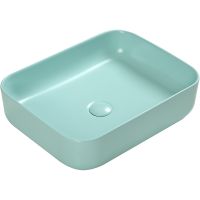 Раковина-чаша SantiLine 50 SL-1051LG Светло-зеленая матовая — фото 1, Раковины накладные
