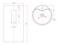 Товар: Раковина Montebianco Pisa Rubinetto 45 11234 Белая - фото 8 Раковина Montebianco Pisa Rubinetto 45 11234 Белая — фото 8, Раковины напольные