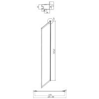 Товар: Душевая стенка Grossman Style 70 200.K33.05.70.21.10 профиль Черный матовый стекло тонированное - фото 4 Душевая стенка Grossman Style 70 200.K33.05.70.21.10 профиль Черный матовый стекло тонированное — фото 4, Боковые стенки