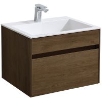 Тумба под раковину Vincea Chiara 60 подвесная T.Oak арт-VMC-2C600TO — фото 2, Тумбы под раковину