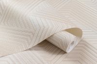 Обои Артекс Каскад 10906-01 Винил на флизелине (1,06*10,05) Бежевый, Геометрия — фото 4, Обои для стен