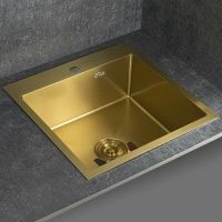 Товар: Кухонная мойка Fabia 50х50 50503Z Золото - фото 3 Кухонная мойка Fabia 50х50 50503Z Золото — фото 3, Кухонные мойки
