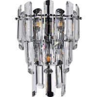 Настенный светильник Divinare Rosie 3511/02 AP-3 Прозрачная Хром — фото 1, Бра