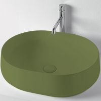 Раковина-чаша Kerasan F10 56 460511 Зеленая матовая — фото 1, Раковины