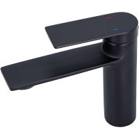 Смеситель для раковины Orange Berni M09-021b Черный матовый — фото 3, Смесители для раковины