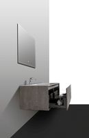 Тумба с раковиной Black&White Universe U909.1500 150 909U1500 подвесная G.ash — фото 4, Мебель для ванной