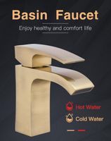 Смеситель для раковины Gappo G07-4 G1007-4 Бронза — фото 8, Смесители для раковины