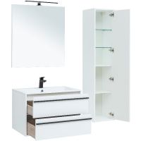 Товар: Тумба под раковину Aquanet Lino 80 253903 подвесная Белая матовая - фото 7 Тумба под раковину Aquanet Lino 80 253903 подвесная Белая матовая — фото 7, Тумбы под раковину