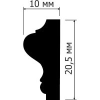 Молдинг HIWOOD LD20 2000x20,5x10 мм — фото 2, Молдинги