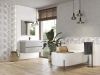 Товар: Керамический декор Cersanit Glory белый листья 15920 25x75 см - фото 3 Керамический декор Cersanit Glory белый листья 15920 25x75 см — фото 3, Керамическая плитка