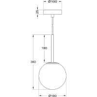 Подвесной светильник Maytoni Modern Basic form Белый Золото арт-MOD321PL-01G2 — фото 5, Подвесные светильники