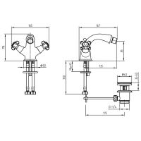 Товар: Смеситель для биде Migliore Prestige New 27255 Хром - фото 3 Смеситель для биде Migliore Prestige New 27255 Хром — фото 3, Смесители для биде