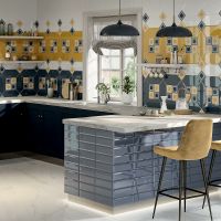 Керамическая плитка Kerama Marazzi Алмаш грань белый глянцевый 35018 настенная 14х34 см — фото 2, Керамическая плитка