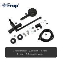 Смеситель для ванны Frap H67-6 F2267-6 универсальный Черный матовый — фото 11, Смеситель для ванны