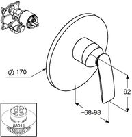Товар: Смеситель для душа Kludi Balance 526558775 Черный Хром - фото 2 Смеситель для душа Kludi Balance 526558775 Черный Хром — фото 2, Смеситель для душа