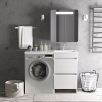 Товар: Тумба с раковиной Orange Sistema 110 R ST-110TUW+RAR Белая глянцевая - фото 6 Тумба с раковиной Orange Sistema 110 R ST-110TUW+RAR Белая глянцевая — фото 6, Тумбы с раковиной