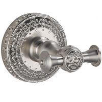 Крючок двойной ZorG SL AZR 02 SL Серебро — фото 1, Крючки для полотенец