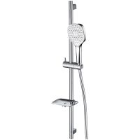 Душевой гарнитур Aquatek AQ2021CR Хром — фото 1, Душевые гарнитуры на штанге