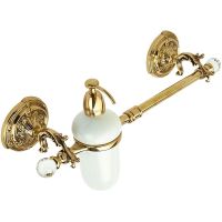 Полотенцедержатель c дозатором для жидкого мыла Art&Max Barocco Crystal AM-2057D-Do-Ant-C Античное золото — фото 1, Дозаторы