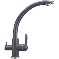 Смеситель для кухни Ulgran Classic U-017-343 Антрацит — фото 1, Смесители