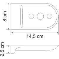 Мыльница WasserKRAFT Kammel Хром арт-K-8369 — фото 4, Мыльницы