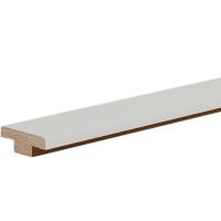 Заглушка для декоративного бруса Ликорн 40 светло-серая 2800x40x8 мм — фото 1, Рейки