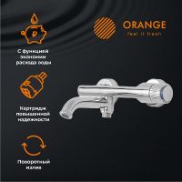 Смеситель для ванны Orange Pure M02-100cr Хром — фото 6, Смесители