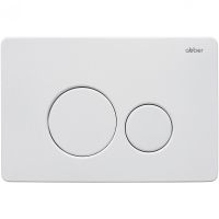 Клавиша смыва Abber AC0121MW Белая матовая — фото 1, Кнопки смыва