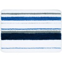 Коврик для ванной комнаты Fixsen Dony 65х45 FX-5011C Синий Белый — фото 1, Аксессуары для туалета