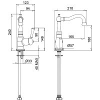 Товар: Смеситель для раковины Migliore Dallas 18608 Золото - фото 3 Смеситель для раковины Migliore Dallas 18608 Золото — фото 3, Смесители
