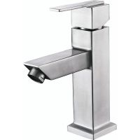 Смеситель для раковины Aquanet Steel AF213-10S Сатин — фото 1, Смесители