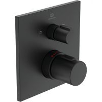 Смеситель для душа Ideal Standard Ceratherm T100 A7522XG с термостатом Silk Black — фото 1, Смеситель для душа