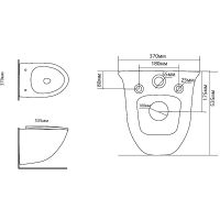 Товар: Унитаз Black&White Universe W-751 751w00 подвесной с сиденьем Микролифт - фото 9 Унитаз Black&White Universe W-751 751w00 подвесной с сиденьем Микролифт — фото 9, Унитазы
