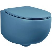 Унитаз AeT Dot 2.0 S555T0R0V6140 подвесной Голубой матовый без сиденья — фото 1, Унитазы