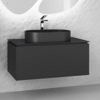 Товар: Тумба под раковину Jorno Stone 100 Stn.01.100/P/A/JR подвесная Антрацит - фото 3 Тумба под раковину Jorno Stone 100 Stn.01.100/P/A/JR подвесная Антрацит — фото 3, Тумбы под раковину