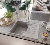 Кухонная мойка Domaci Бьелла DMC-17K GWS-17K-310 Серая — фото 3, Кухонные мойки