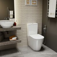 Товар: Унитаз компакт Point Виктория PN42061 с бачком и сиденьем Микролифт - фото 6 Унитаз компакт Point Виктория PN42061 с бачком и сиденьем Микролифт — фото 6, Унитазы