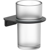 Стакан для зубных щеток Iddis NOABLG0i45 Черный матовый — фото 1, Мыльницы