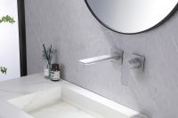 Смеситель для раковины Abber Weiss Insel AF8082W Белый хром — фото 2, Смесители для раковины