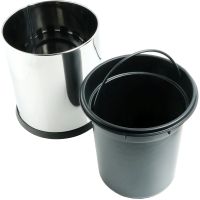 Ведро для мусора Fixsen Hotel FX-31024B Хром — фото 2, Мусорные ведра