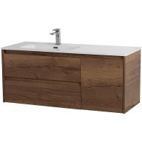 Тумба под раковину BelBagno Kraft 120 L KRAFT-1200-2C-1A-SO-RT-L подвесная Rovere Tabacco — фото 2, Тумбы под раковину