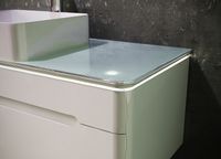 Тумба под раковину Jorno Shine 90 Shi.01.90/P/W подвесная Белый глянец — фото 11, Тумбы под раковину