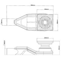 Душевой трап Esbano Box 10x10 BOX-10MC ESTRBOX10MC с решеткой Хром матовый — фото 4, Трапы для душа