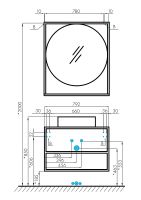 Тумба под раковину Aquaton Лофт Фабрик 80 1A242401LTDY0 подвесная Дуб кантри — фото 22, Тумбы под раковину
