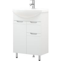 Товар: Тумба под раковину Corozo Лея 60 Z1 SD-00001491 Белая - фото 2 Тумба под раковину Corozo Лея 60 Z1 SD-00001491 Белая — фото 2, Мебель для ванной